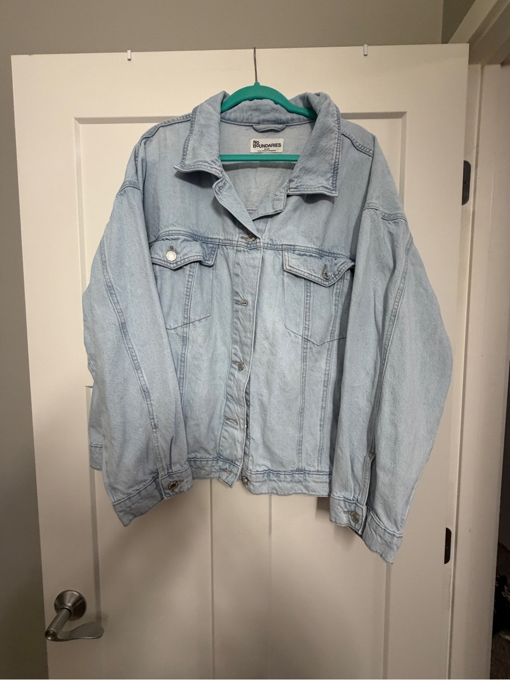 No Boundaries Light Blue Denim Jacket